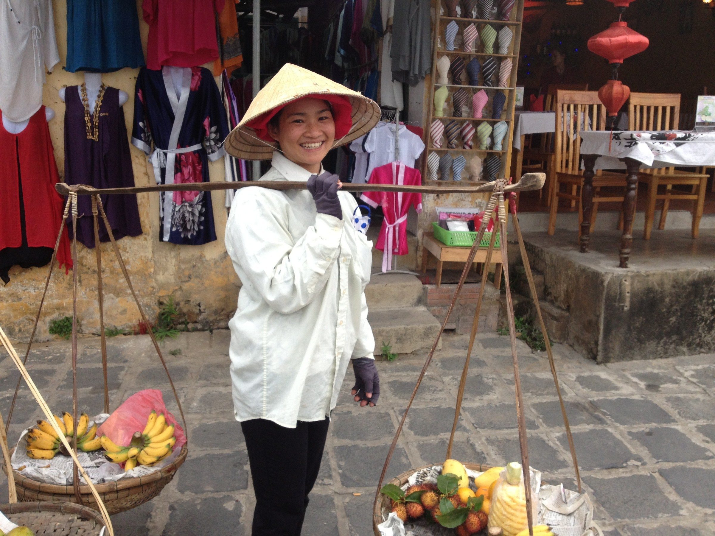 Conical Hat fruit seller