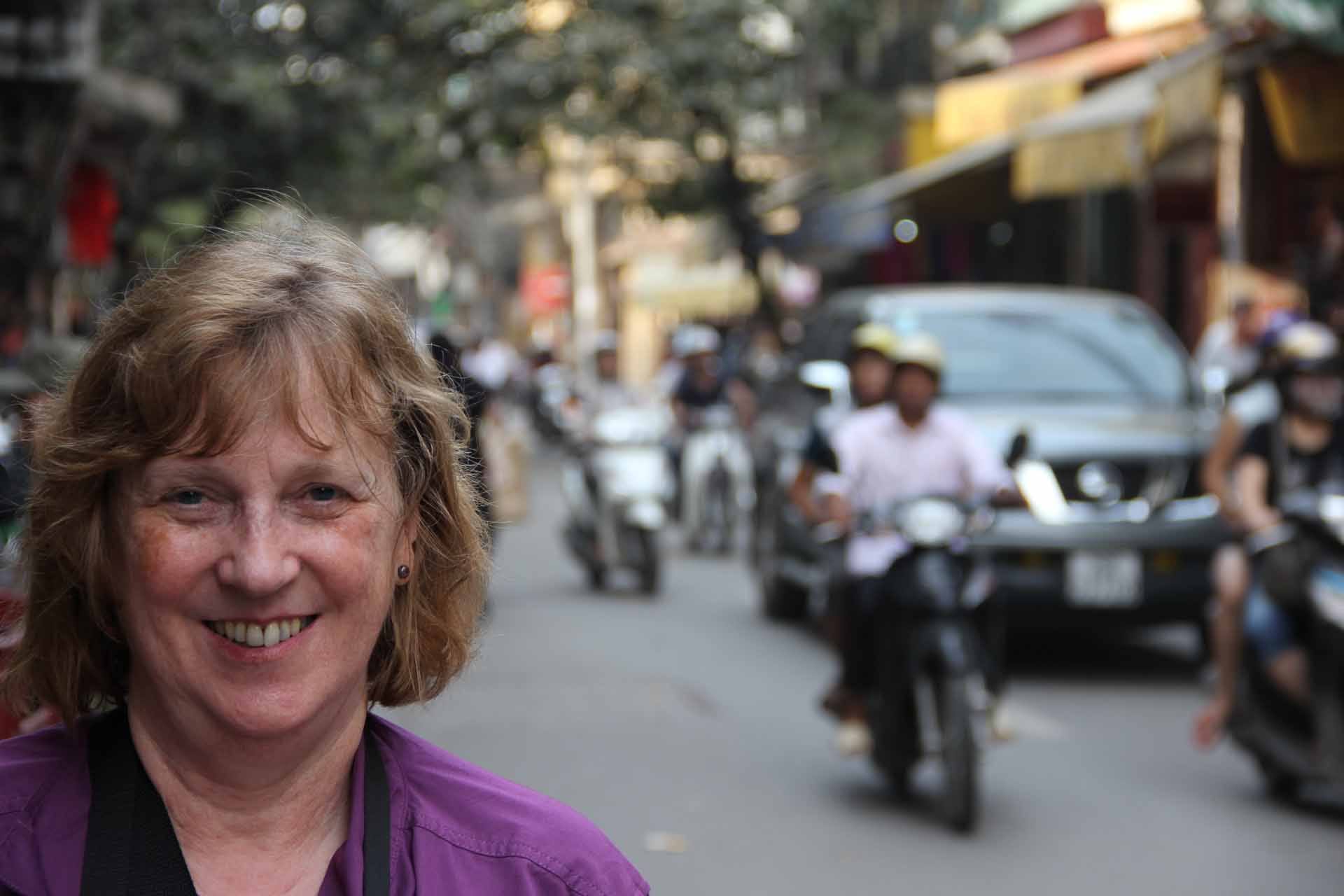 Lesley in Hanoi
