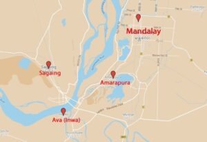 Map of Mandalay & the surrounding area
