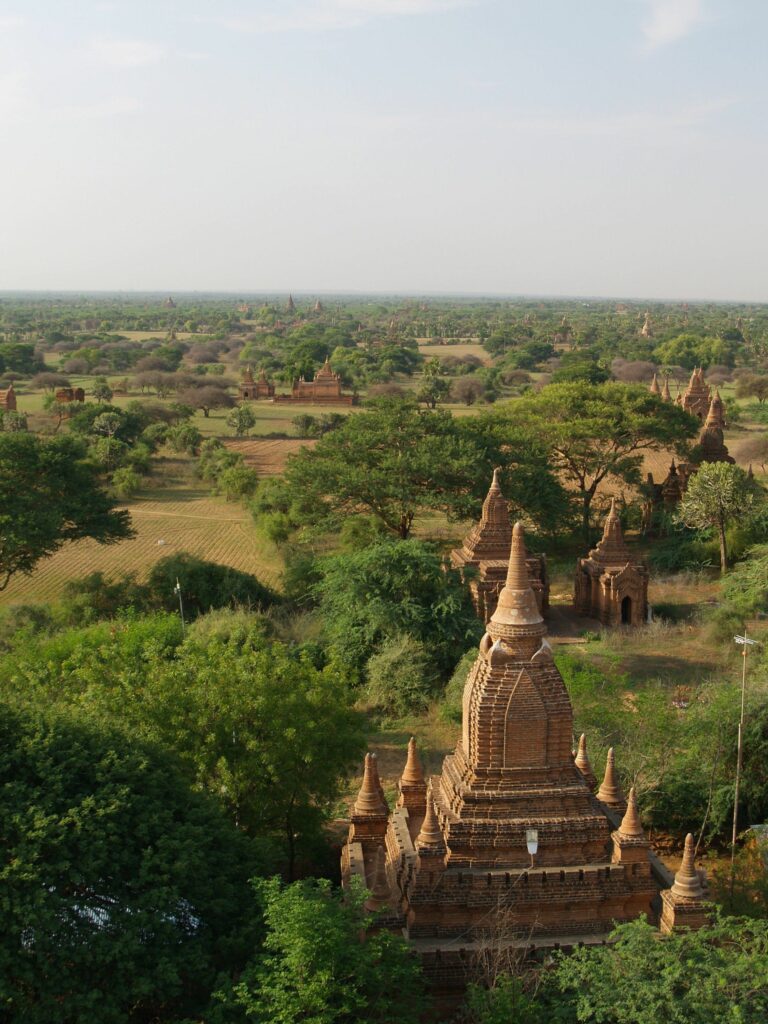 View of the plains over Bagan InsideBurma Tours 
