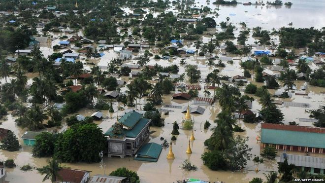 The Sagaing region, one of the worst affected in Burma (photo: BBC News)