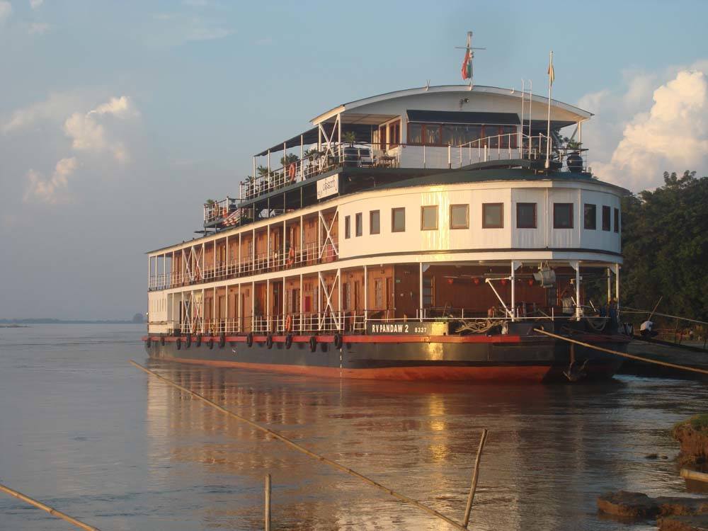 One of the beautiful Pandaw fleet, owned by the original Irrawaddy Flotilla Company