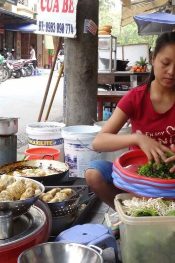 Snacks on the streets of Hanoi