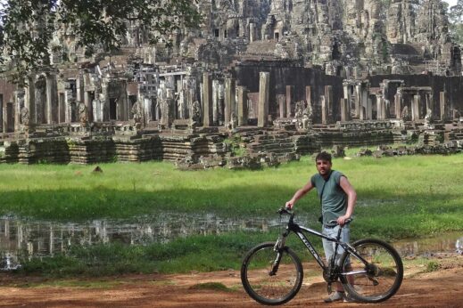 Our Matt Spiller on a bike ride to Angkor Wat