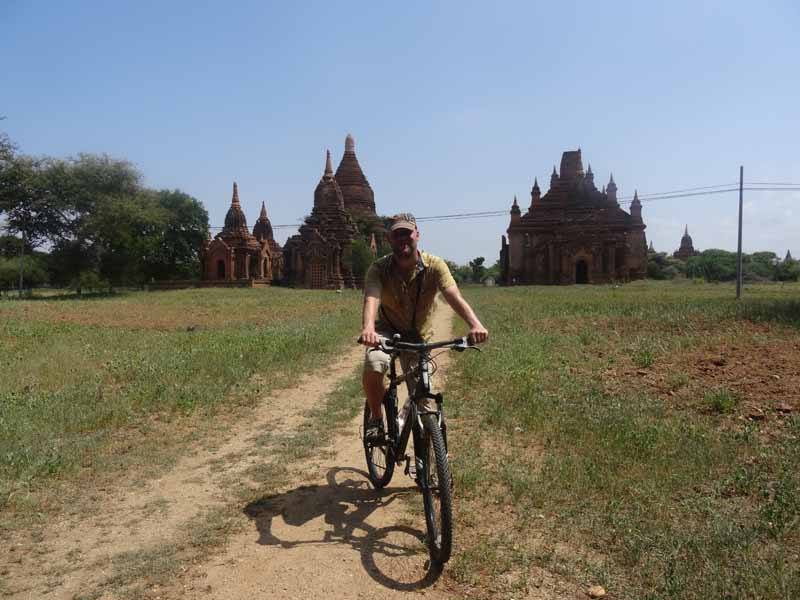 Our James explores the temples of Bagan by bike