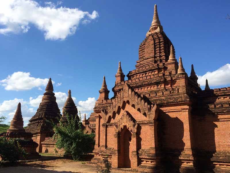 The famous red brick temples of Bagan - 