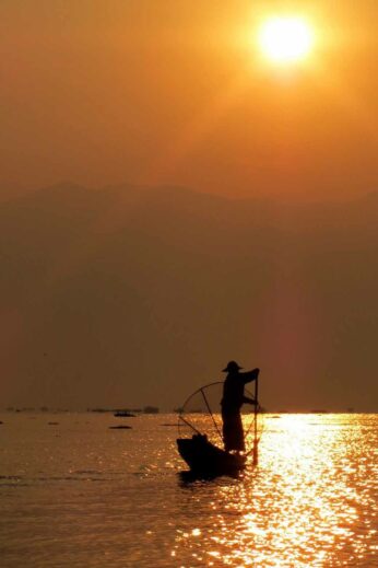 For Tara, the first sunset over Inle Lake was unforgettable