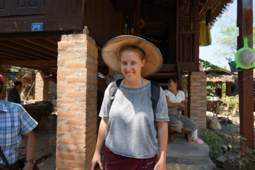 Becky travelling solo in Myanmar
