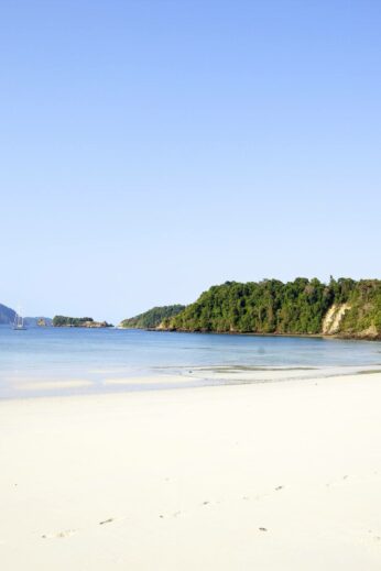 White sandy beach on the Andaman Islands, Burma (Myanmar)