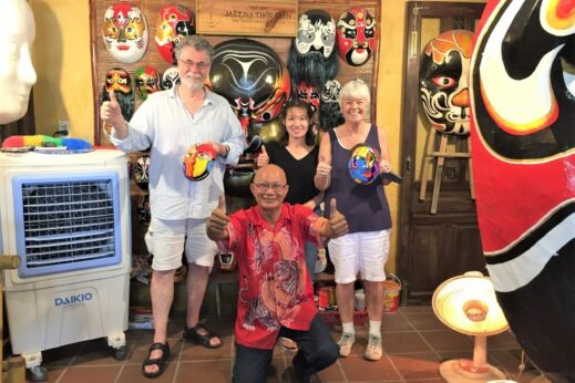 Paper Mask Making Class in Hoi An