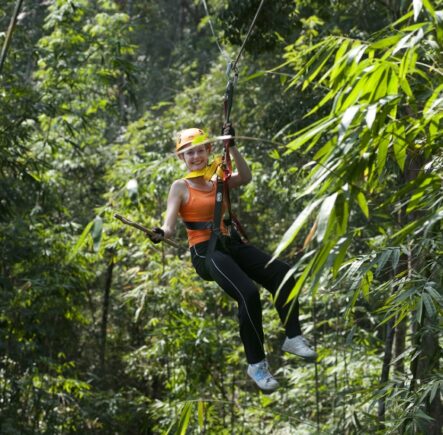 Zip-line Tree Top Explorer in Laos