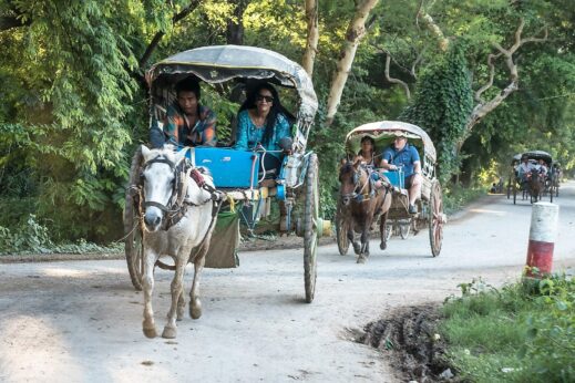Small Group Tour in horse and carriage in Ava, Myanmar (Burma)