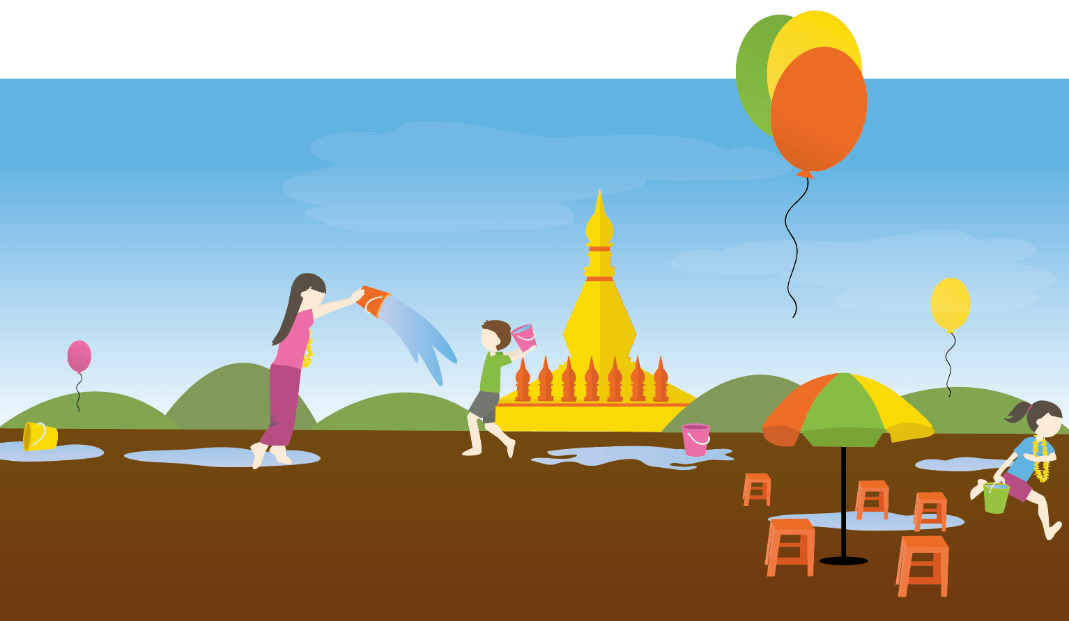 Myanmar (Burma) New Year's Thingyan celebration