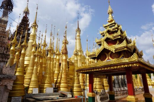 Indein stupas, Myanmar